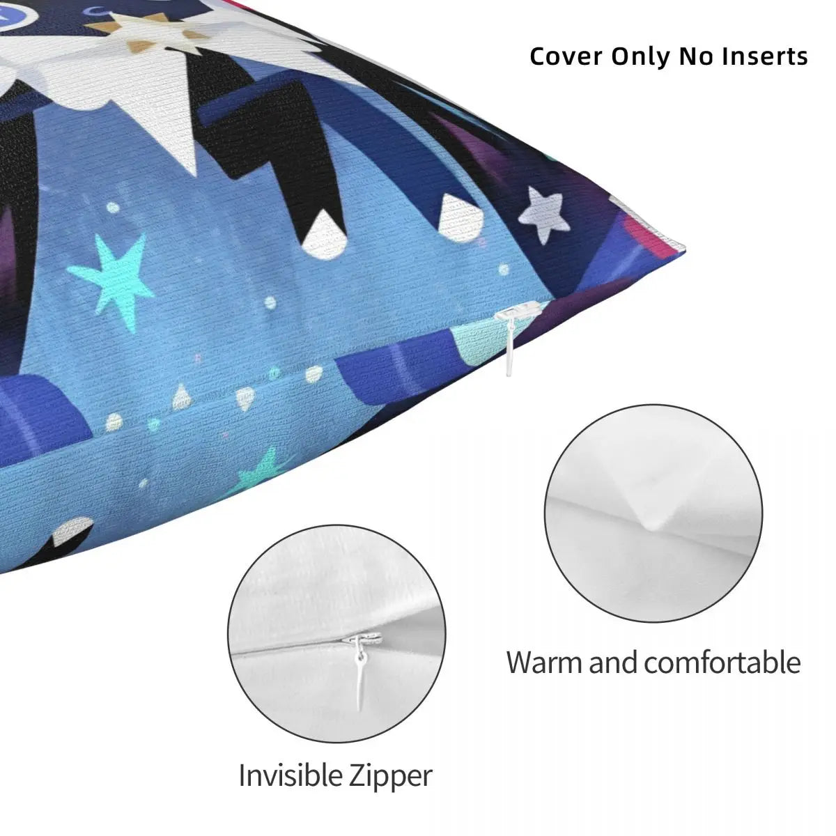 Stardust Cookie Cookie Run Kingdom Square Pillow Covers Car Cushion Cover Cute Decor Throw Pillow Case 40*40