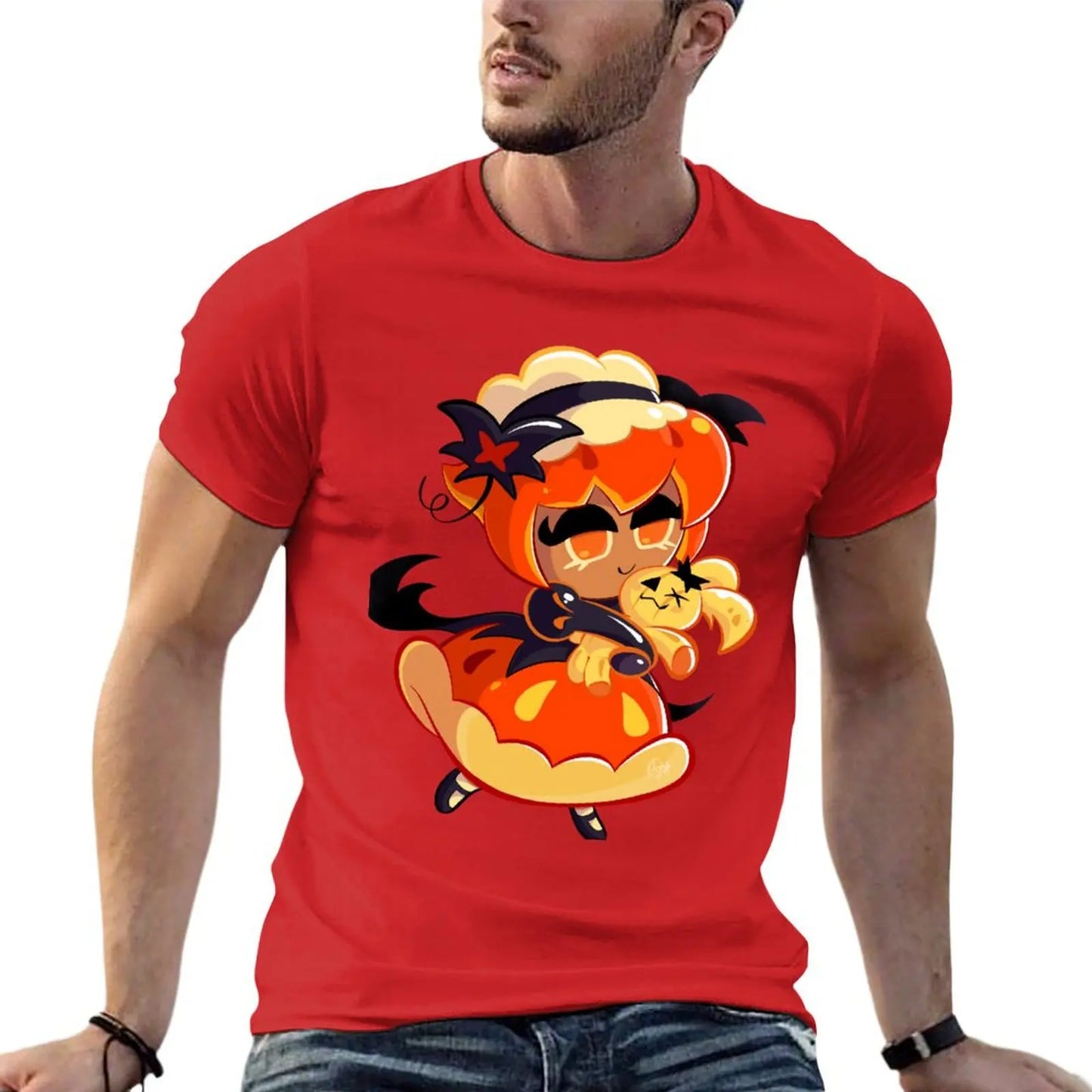 Pumpkin Pie Cookie - Cookie Run Kingdom T-Shirt blanks aesthetic clothes animal prinfor boys mens graphic t-shirts anime
