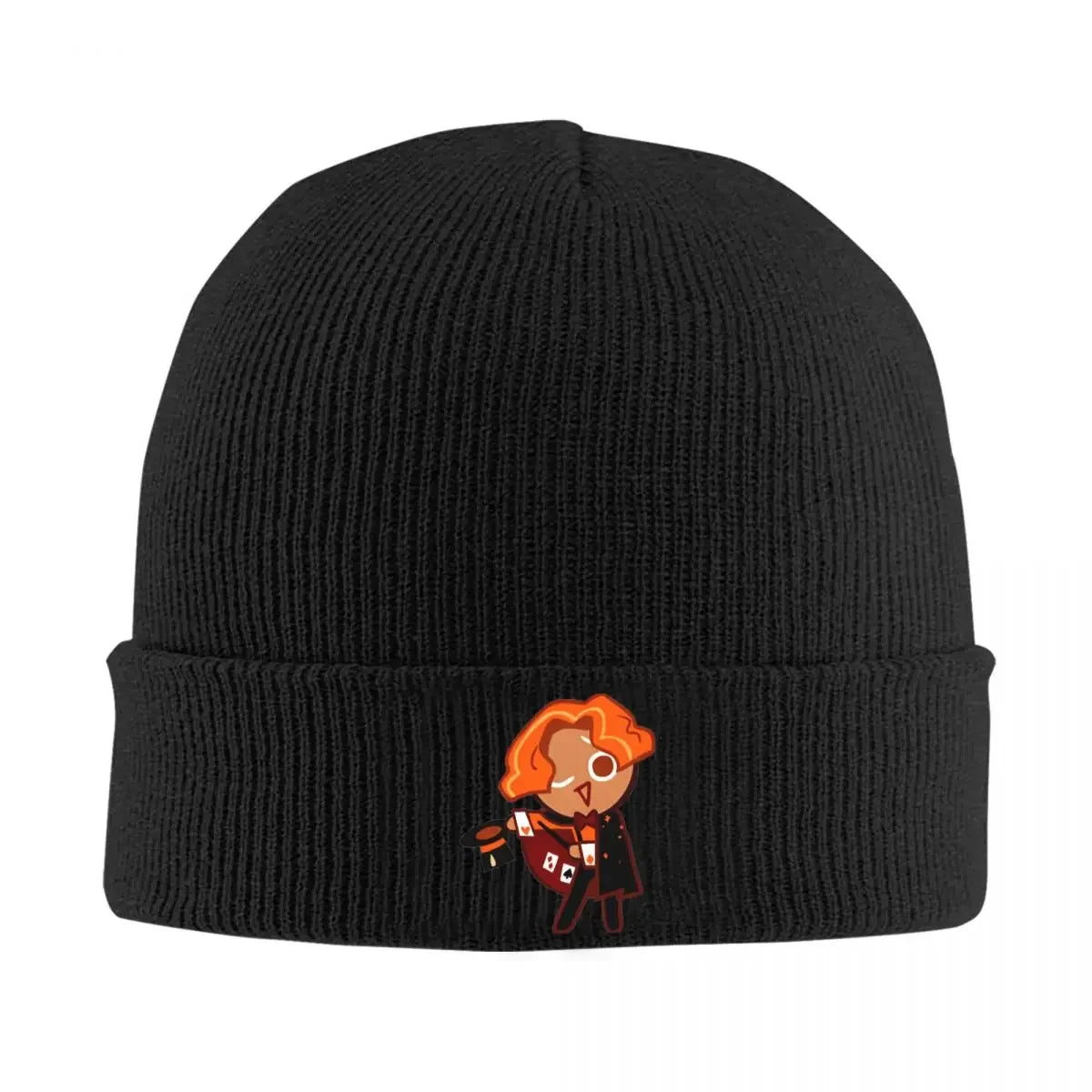 Cookie Run Beanie Hats almond cookie Knit Hat Outdoor Elastic Female Male Caps Autumn Winter Design Funny Bonnet Hats Gift