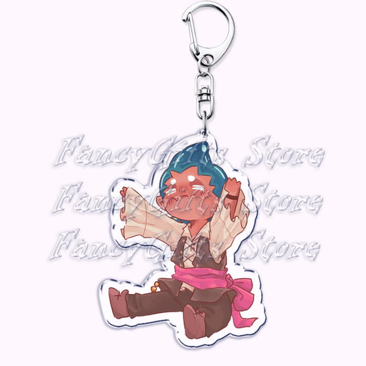Cute Cookie Chibis Keychains for Accessories Bag Shadow Milk Pure Vanilla Mystic Flour Candy Apple Keyrings Jewelry Game Gifts