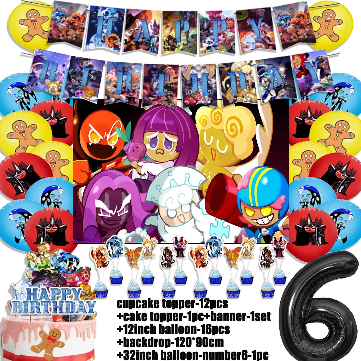 Cookie Run Kingdom Birthday Decorations