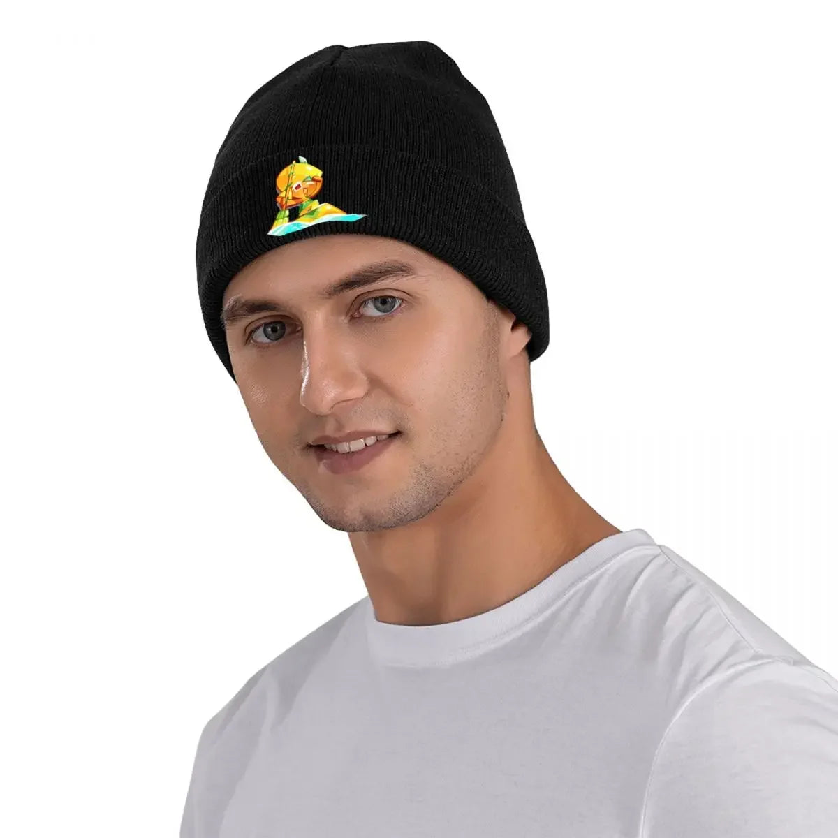 Cookie Run Beanie Hats meme Fashion Caps Adult Unisex Kpop Skullies Beanies Autumn Pattern Elastic Beanie Hat