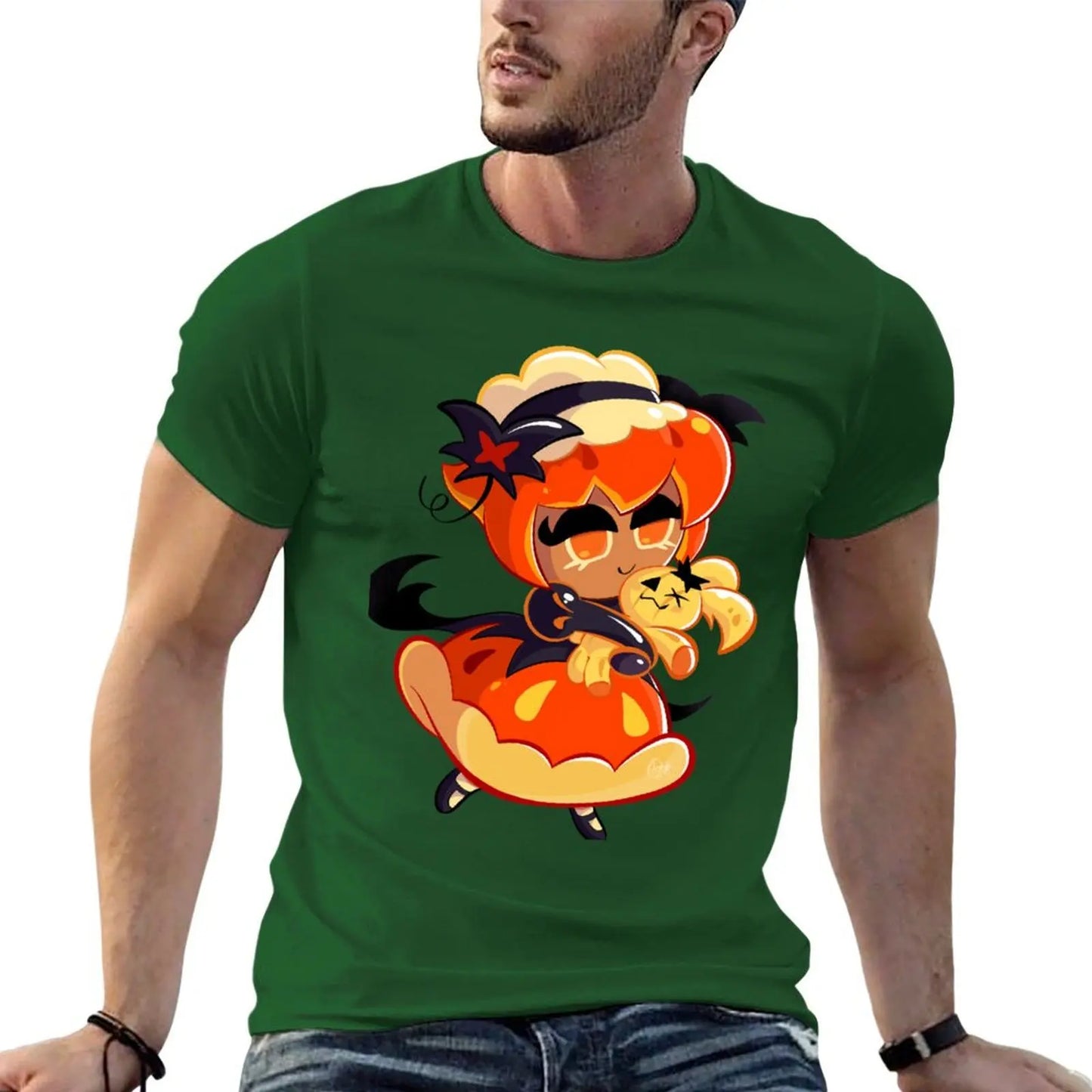 Pumpkin Pie Cookie - Cookie Run Kingdom T-Shirt blanks aesthetic clothes animal prinfor boys mens graphic t-shirts anime