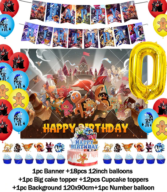 Cookie Run Kingdom Birthday Decorations