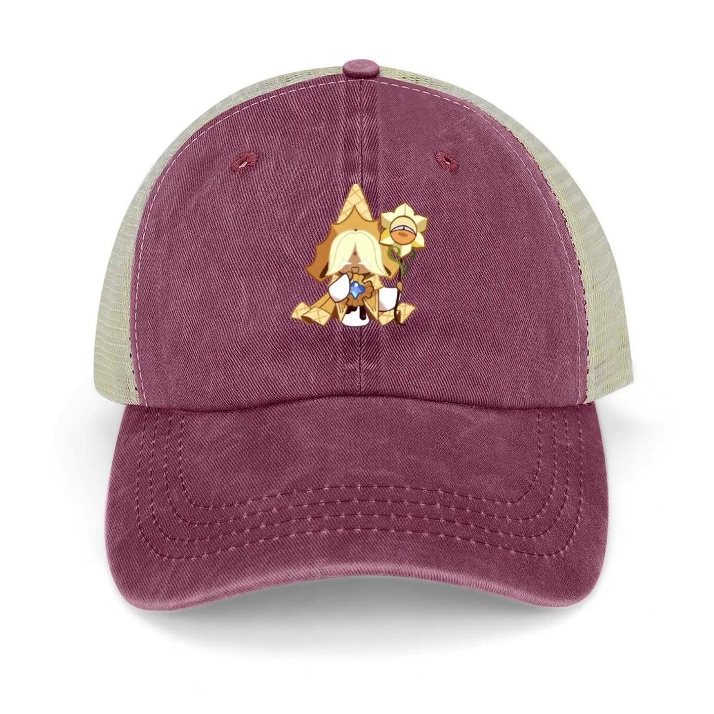 Pure Vanilla Cookie Cookie Run Kingdom Classic Cowboy Hat |-F-| Luxury Cap sun hat funny hat Man Women's