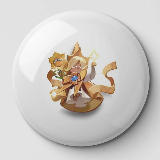 Pure Vanilla Cookie Run Button Pin