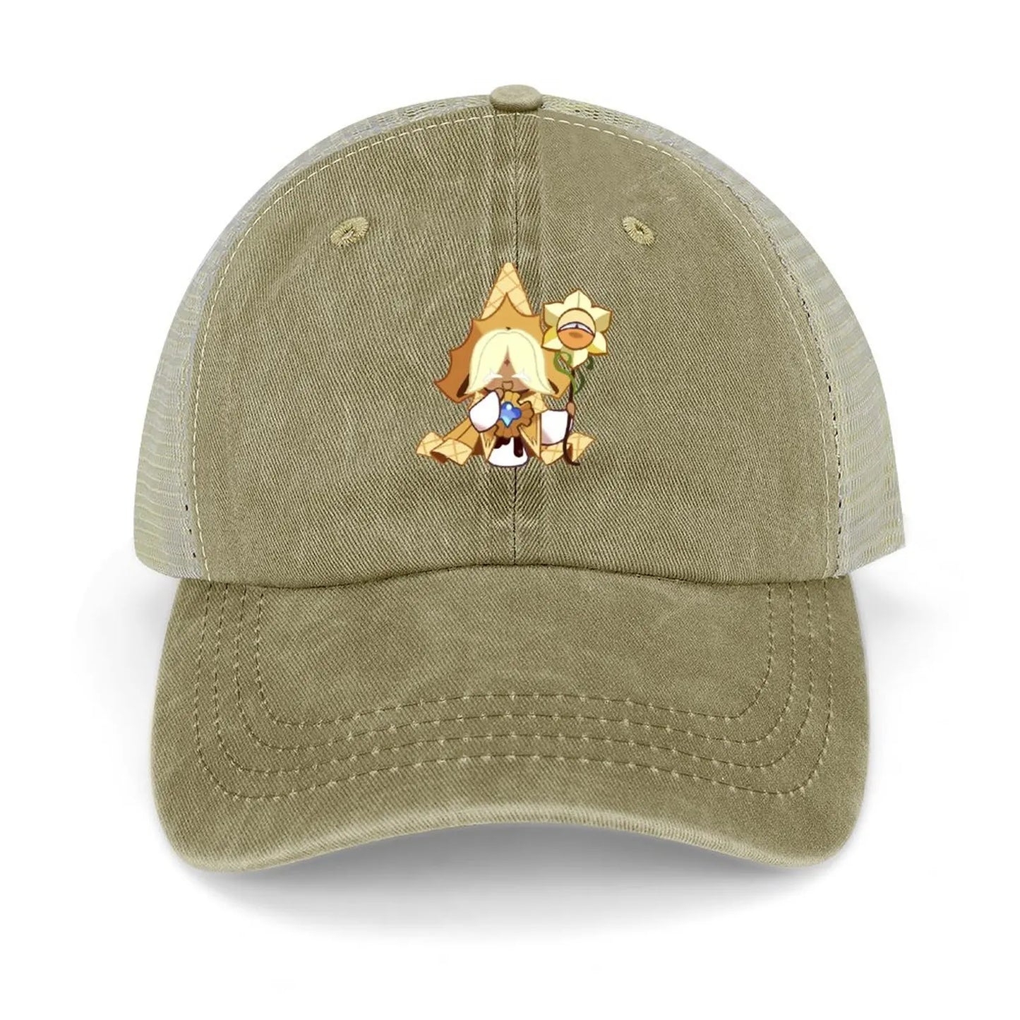 Pure Vanilla Cookie Cookie Run Kingdom Classic Cowboy Hat |-F-| Luxury Cap sun hat funny hat Man Women's