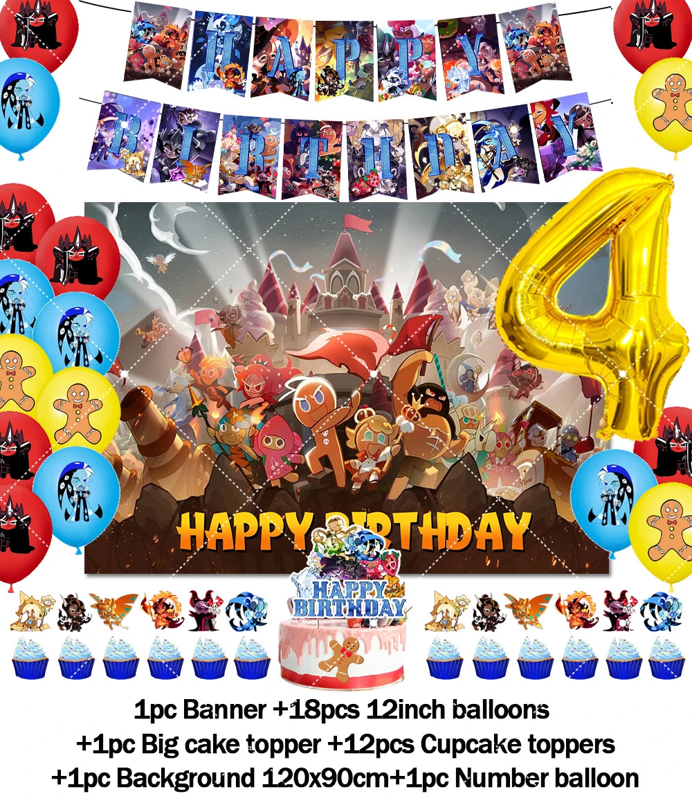 Cookie Run Kingdom Birthday Decorations