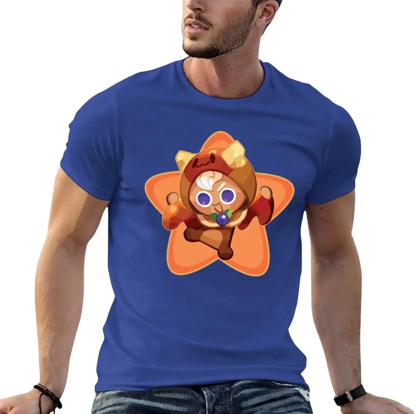 Pancake cookie run kingdom T-Shirt summer clothes heavyweights t shirts for men pack