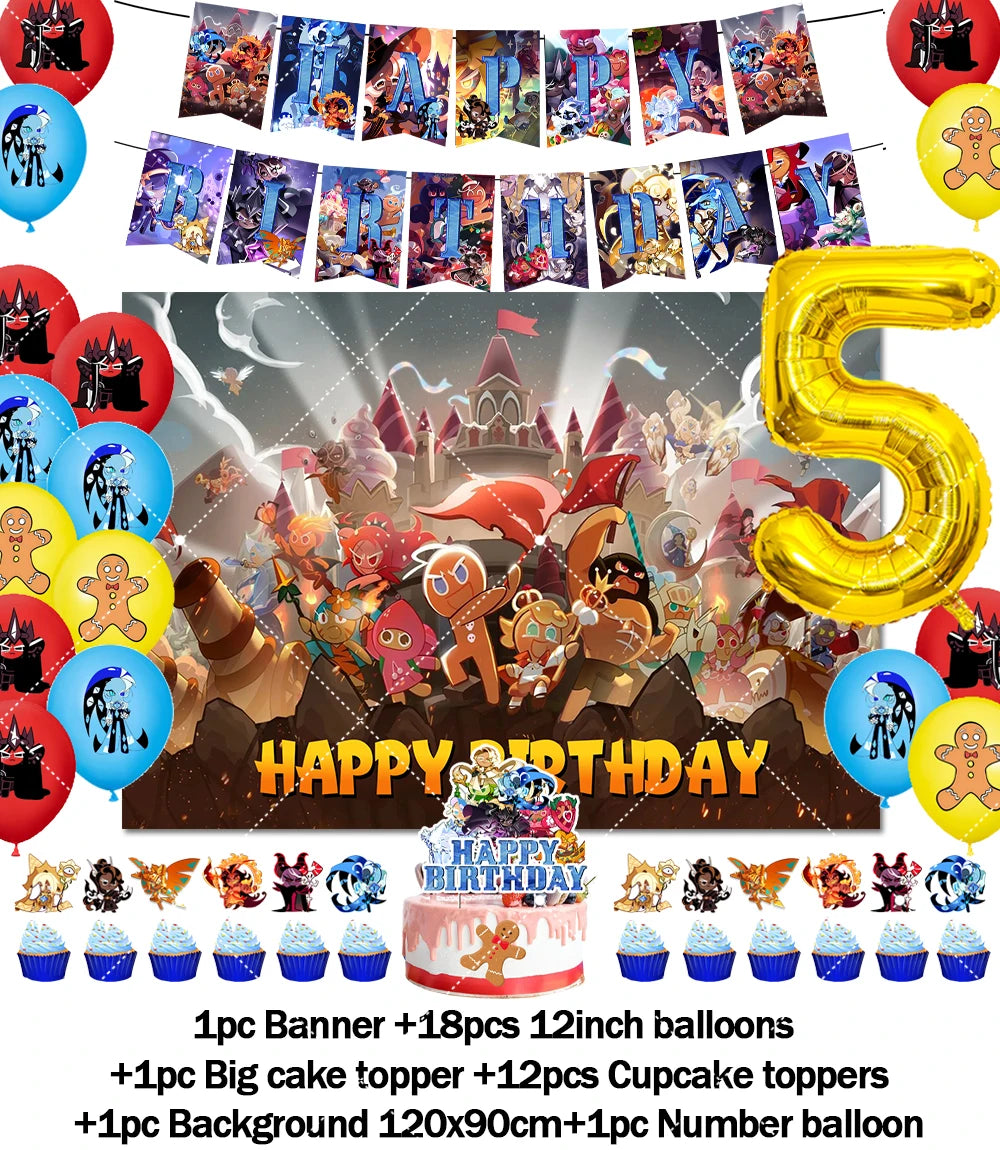 Cookie Run Kingdom Birthday Decorations