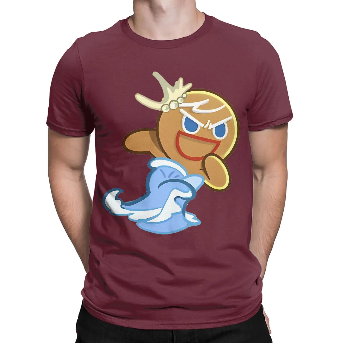 Summer Cookie Run Gingerbrave cookie run kingdom T Shirt For Unisex Cotton T-shirts Short Sleeve Clothes