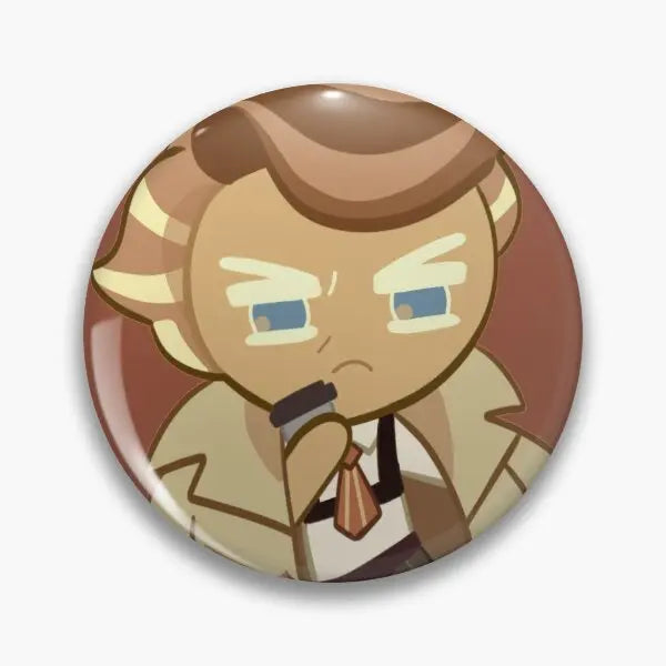 Almond Cookie Cookie Run Soft Button Pin Funny Gift Cute Lover Metal Lapel Pin Hat Brooch Badge Creative Cartoon Collar Fashion