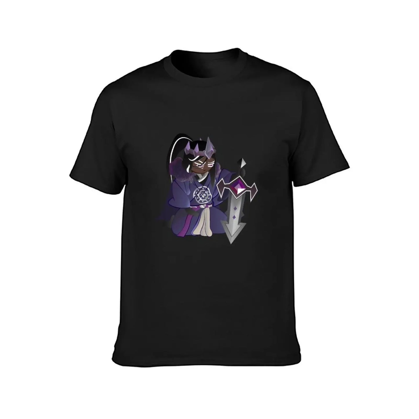 Cookie Run Kingdom Dark Cacao Cookie meditate T-Shirt cute tops for a boy plain kawaii clothes men workout shirt