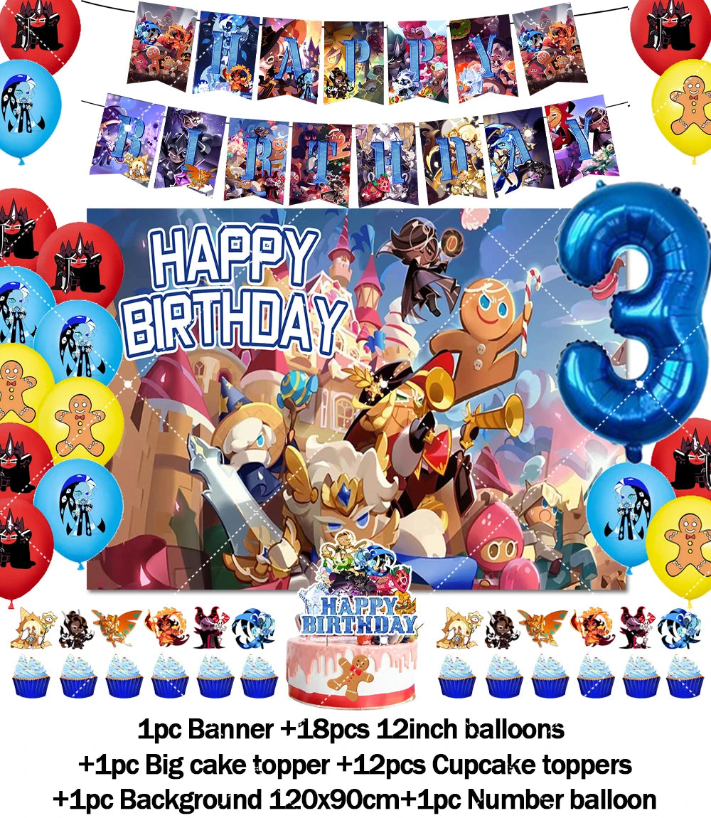 Cookie Run Kingdom Birthday Decorations