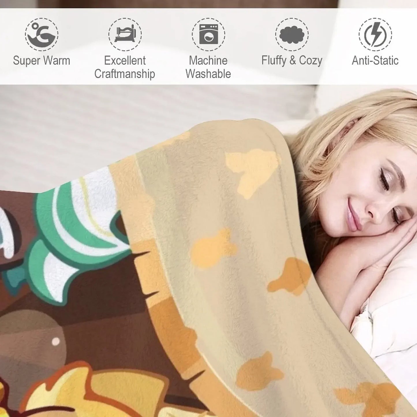 Christmas in Cookie run kingdom Throw Blanket Blankets For Bed wednesday Sleeping Bag Hairys Blankets