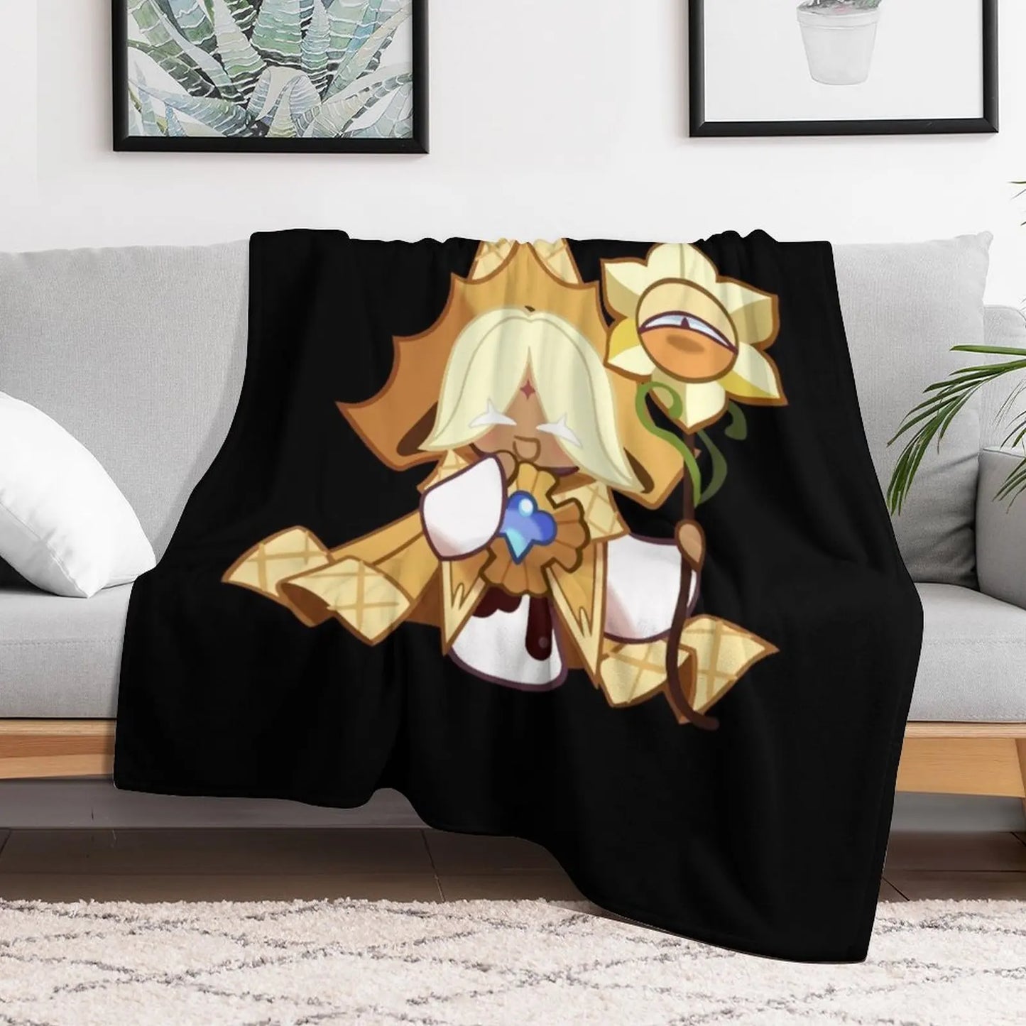 Pure Vanilla Cookie Cookie Run Kingdom Classic Throw Blanket Thermal Picnic Blankets