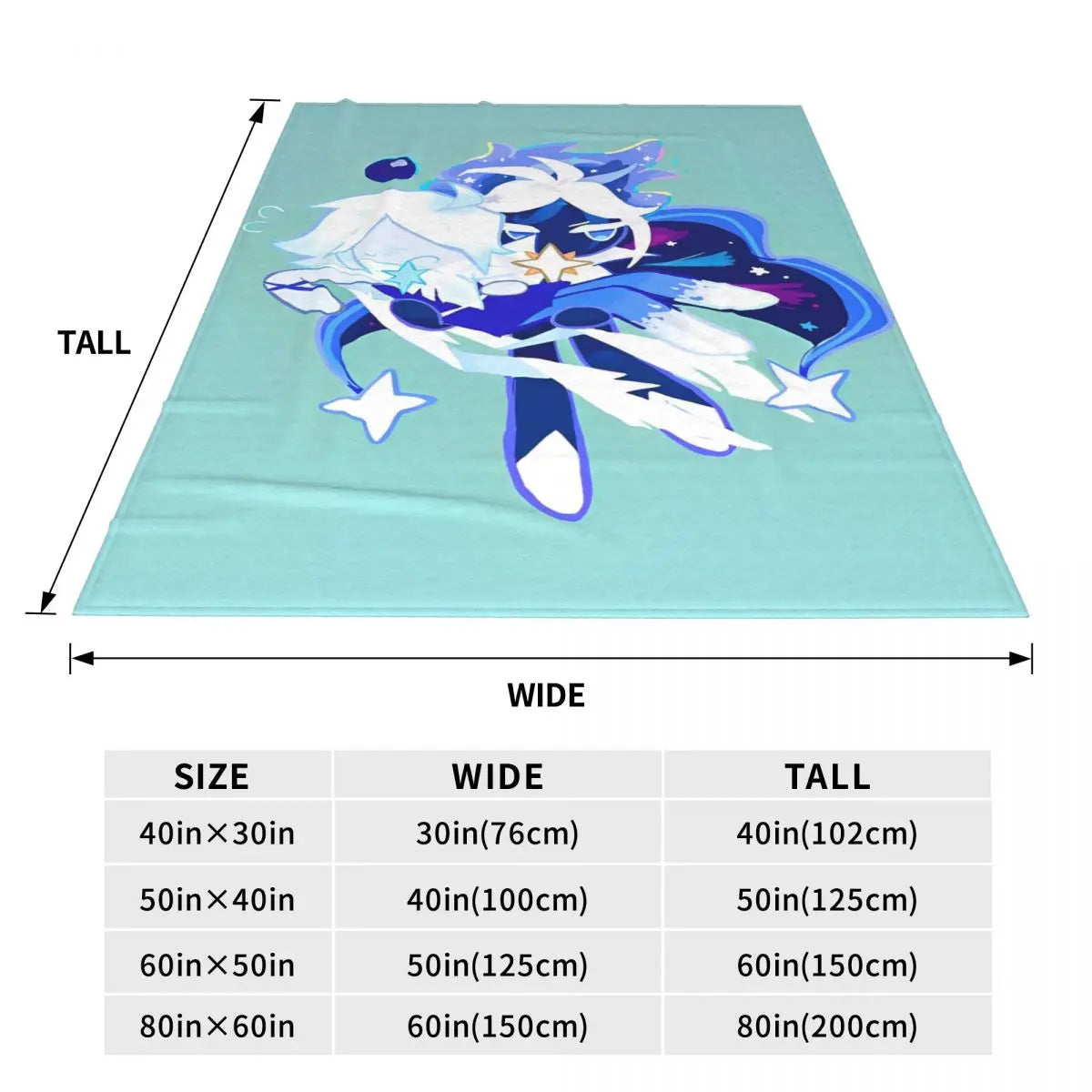 Starsher - Cookie Run Kingdom Coral Fleece Plush Throw Blankets Blankets for Home Car Lightweight Quilt