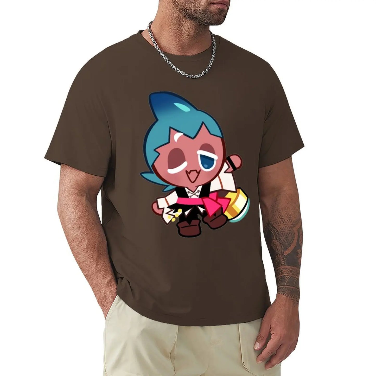 Sorbet Shark Cookie! Cookie Run Kingdom T-Shirt Blouse boys animal print oversized graphic tee shirts for men graphic tees