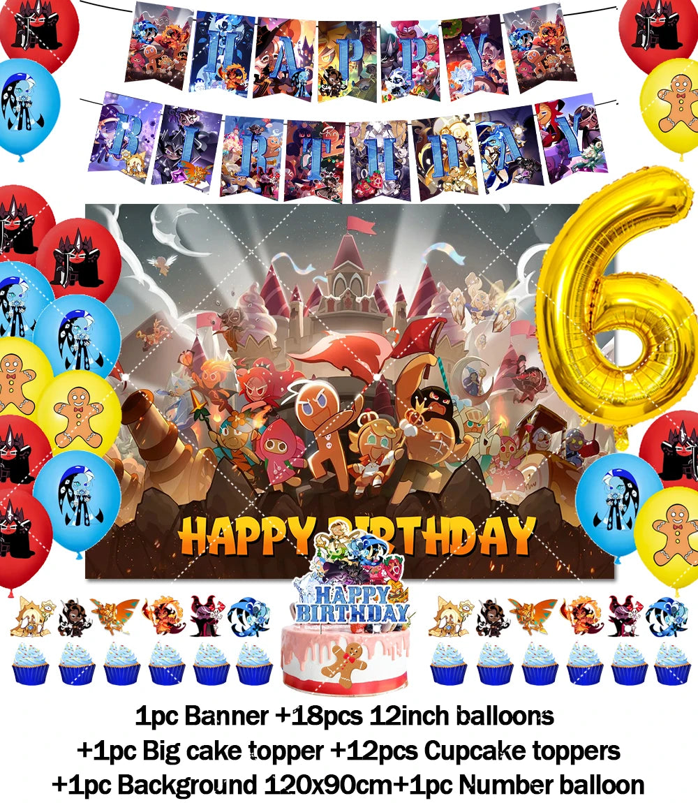 Cookie Run Kingdom Birthday Decorations