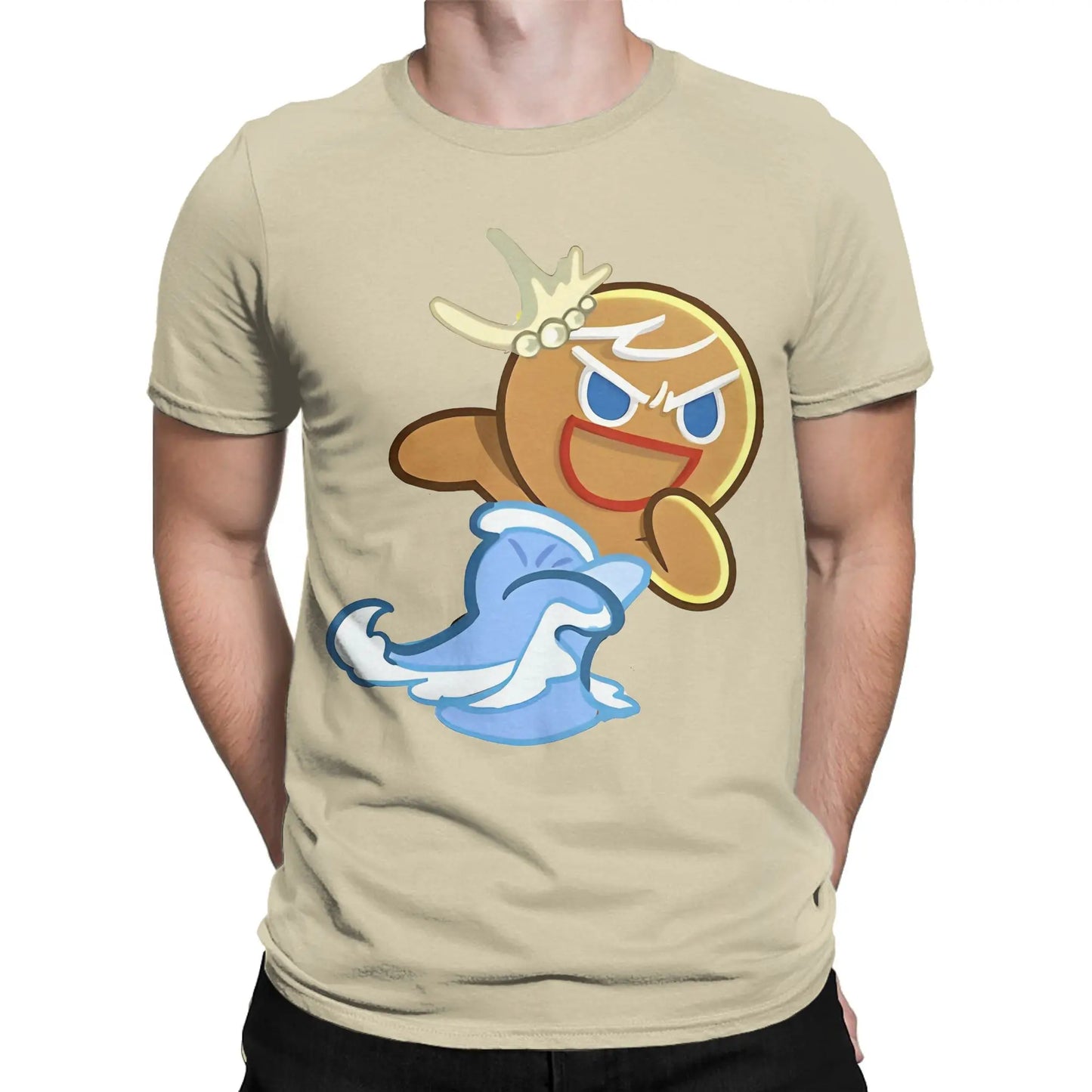 Summer Cookie Run Gingerbrave cookie run kingdom T Shirt For Unisex Cotton T-shirts Short Sleeve Clothes