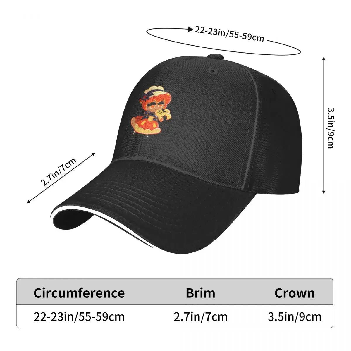 Pumpkin Pie Cookie - Cookie Run Kingdom Baseball Cap Golf summer hat hiking hat Beach Women's Hats For The Sun Men's