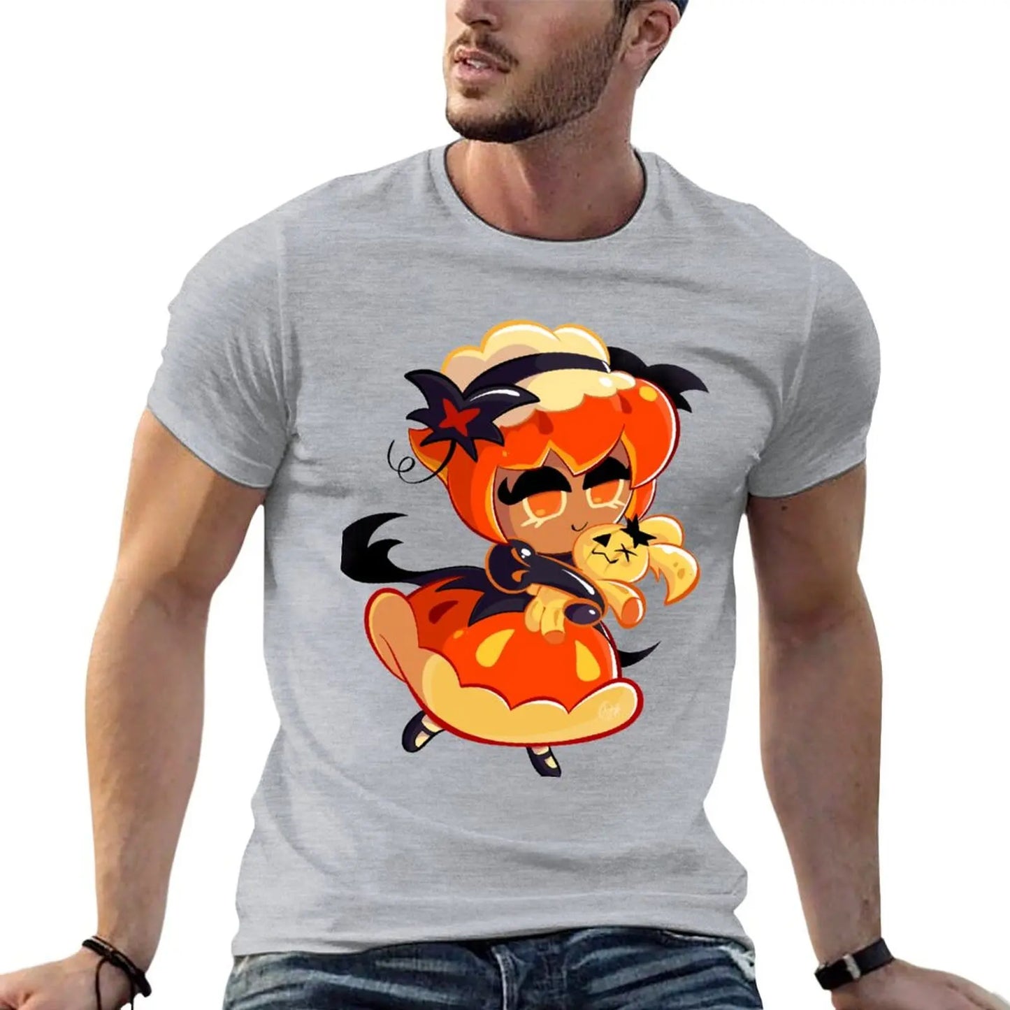 Pumpkin Pie Cookie - Cookie Run Kingdom T-Shirt blanks aesthetic clothes animal prinfor boys mens graphic t-shirts anime