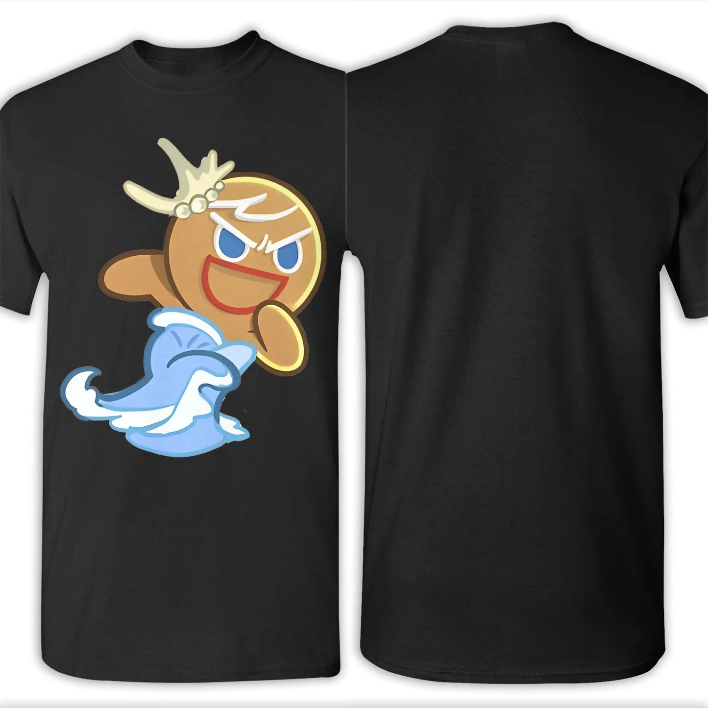 Summer Cookie Run Gingerbrave cookie run kingdom T Shirt For Unisex Cotton T-shirts Short Sleeve Clothes