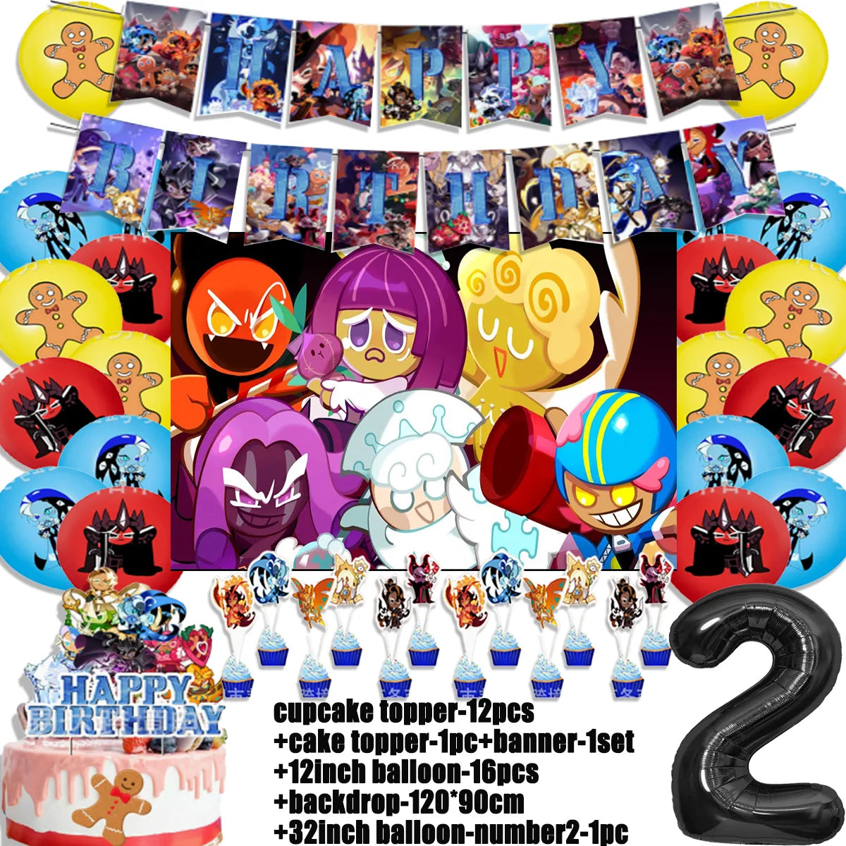 Cookie Run Kingdom Birthday Decorations