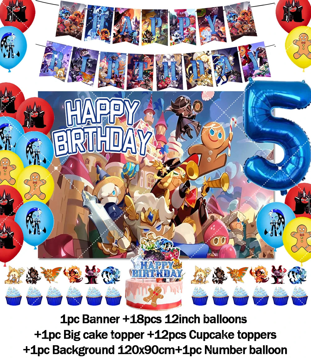 Cookie Run Kingdom Birthday Decorations