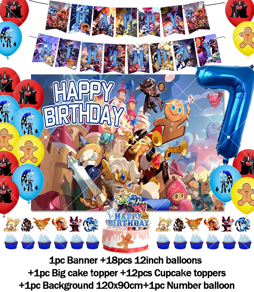 Cookie Run Kingdom Birthday Decorations