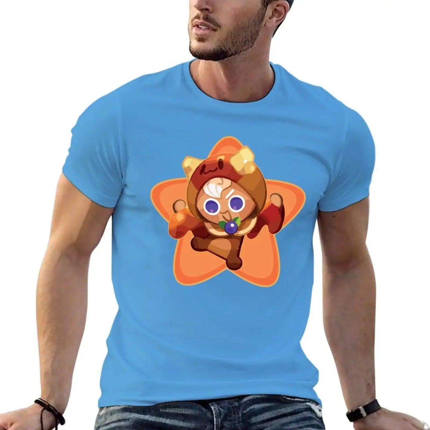 Pancake cookie run kingdom T-Shirt summer clothes heavyweights t shirts for men pack