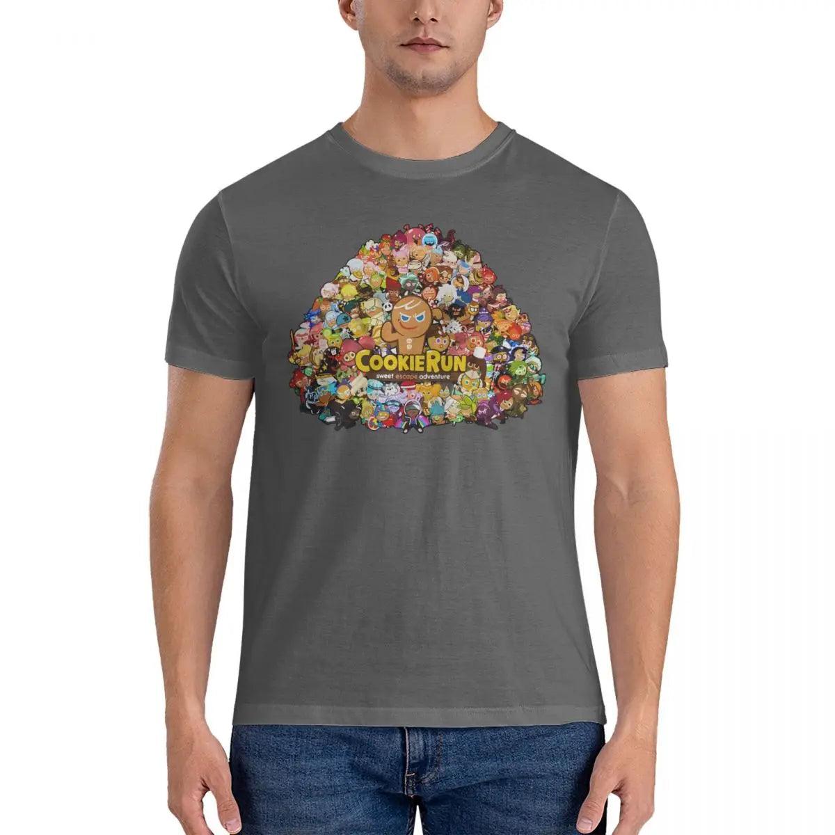 Novelty Game T-Shirts Men Round Collar Pure Cotton T Shirt Cookie Run Kingdoms Short Sleeve Tee Shirt Gift Idea Clothing