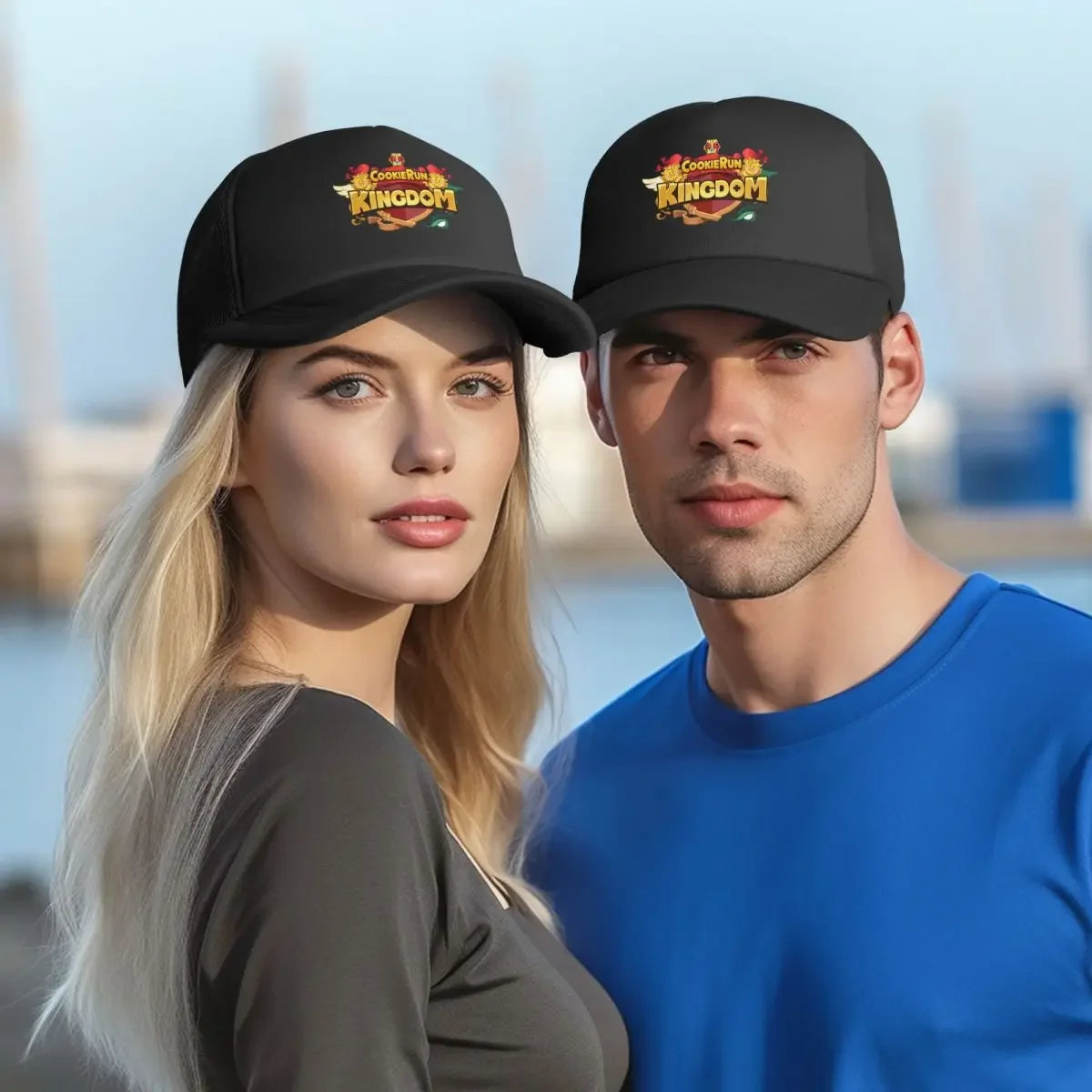 Cookie Run Kingdom Mesh Baseball Caps Snapback Fashion Baseball Hats Breathable Casual Casquette Outdoor Unisex