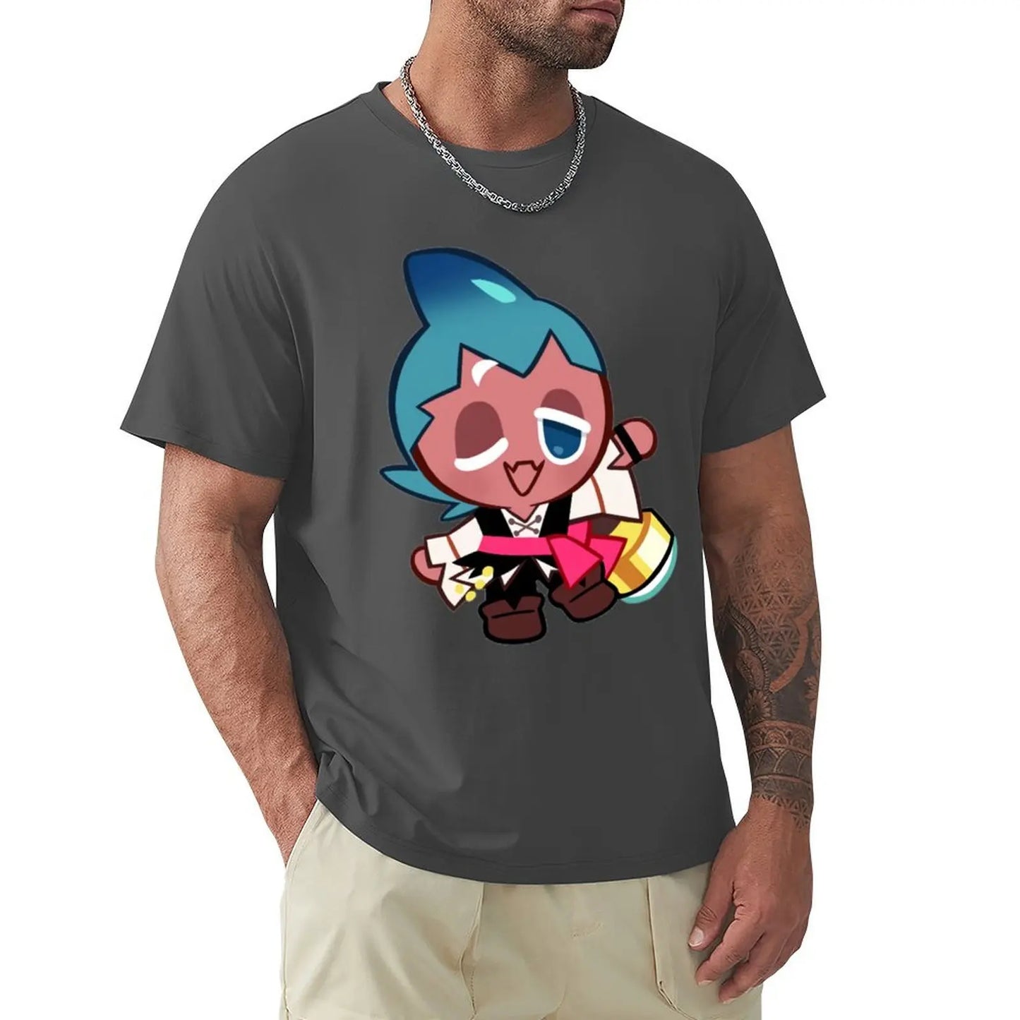 Sorbet Shark Cookie! Cookie Run Kingdom T-Shirt Blouse boys animal print oversized graphic tee shirts for men graphic tees