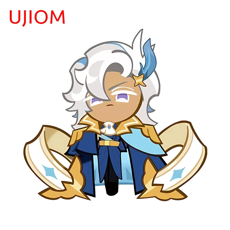 UJIOM Chibi Cookie Run Style Genshin Impact Wall Decals Creative Cartoon Graffiti Baby Nusery Room Stickers Funny Home Decor