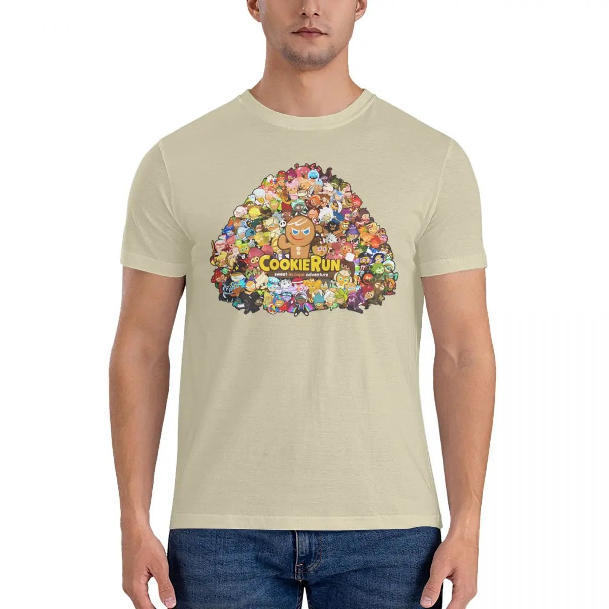 Novelty Game T-Shirts Men Round Collar Pure Cotton T Shirt Cookie Run Kingdoms Short Sleeve Tee Shirt Gift Idea Clothing