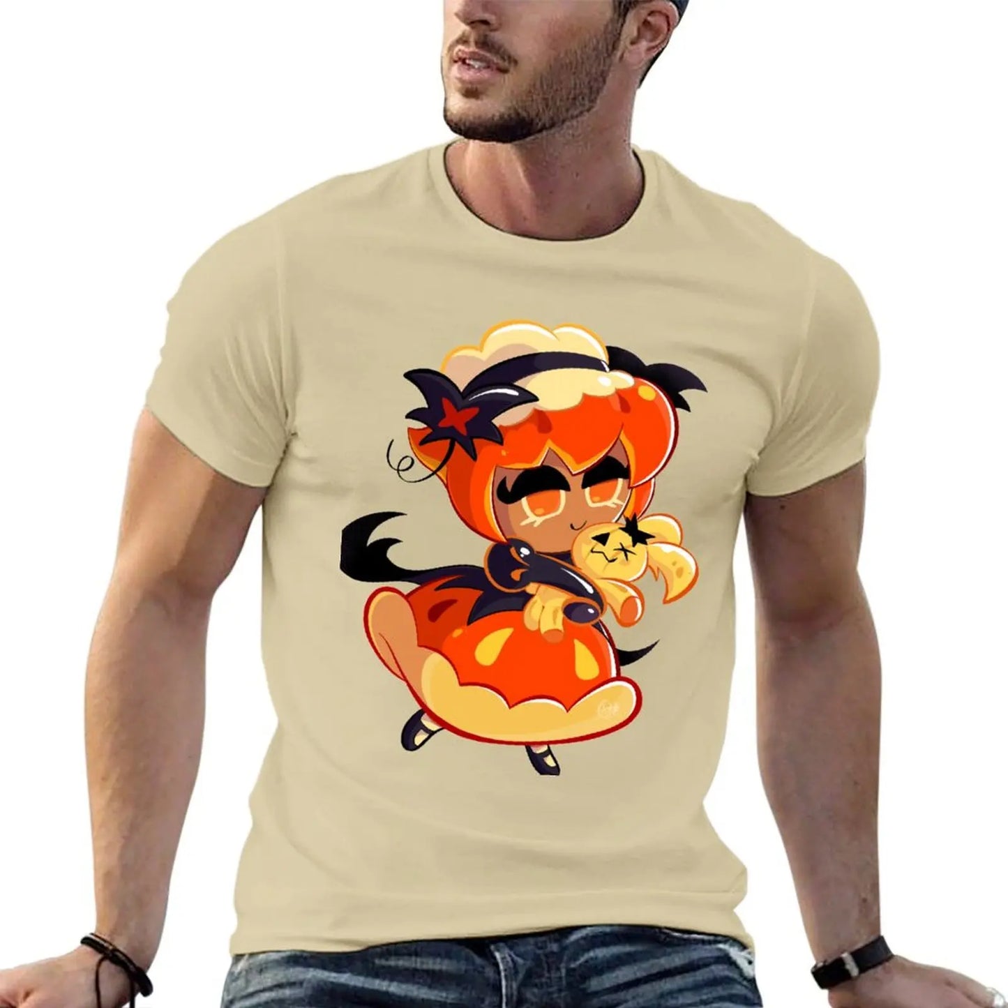 Pumpkin Pie Cookie - Cookie Run Kingdom T-Shirt blanks aesthetic clothes animal prinfor boys mens graphic t-shirts anime