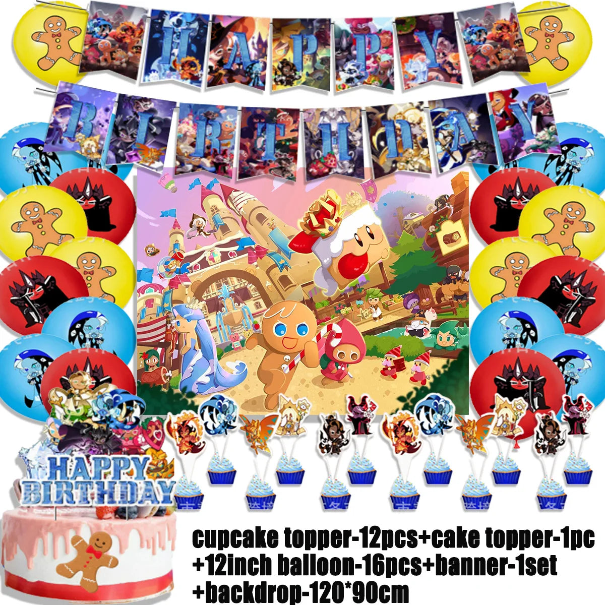 Cookie Run Kingdom Birthday Decorations