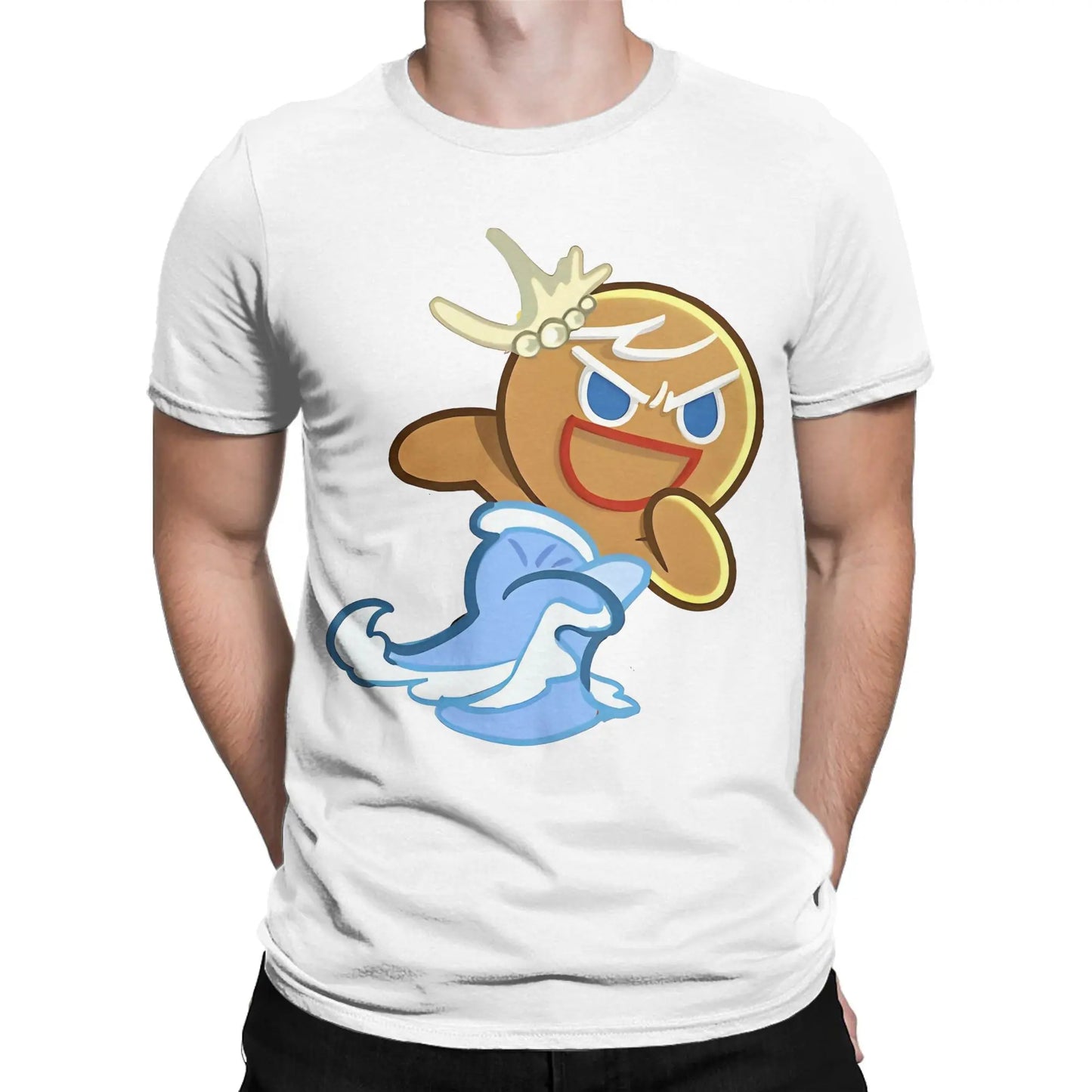 Summer Cookie Run Gingerbrave cookie run kingdom T Shirt For Unisex Cotton T-shirts Short Sleeve Clothes
