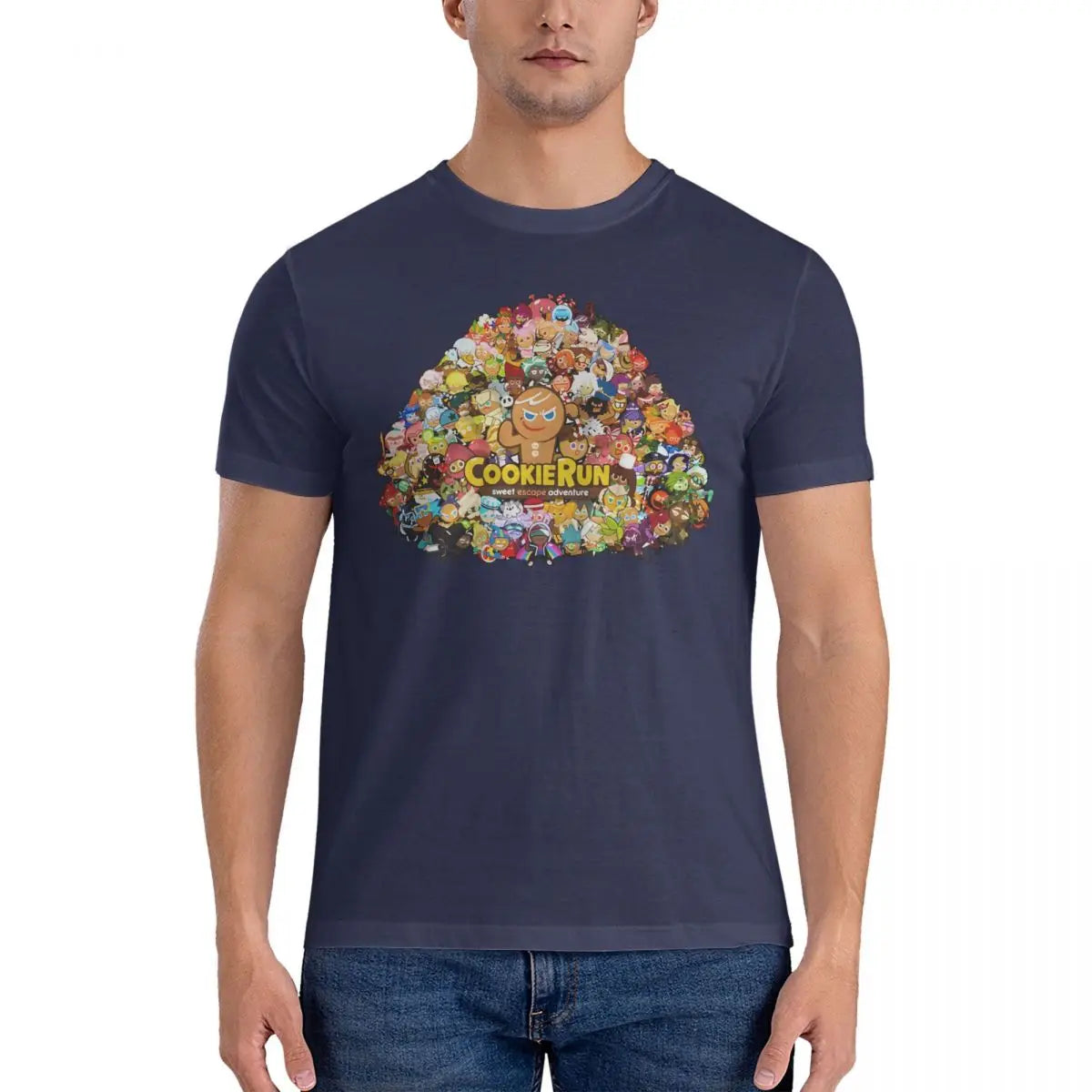 Novelty Game T-Shirts Men Round Collar Pure Cotton T Shirt Cookie Run Kingdoms Short Sleeve Tee Shirt Gift Idea Clothing