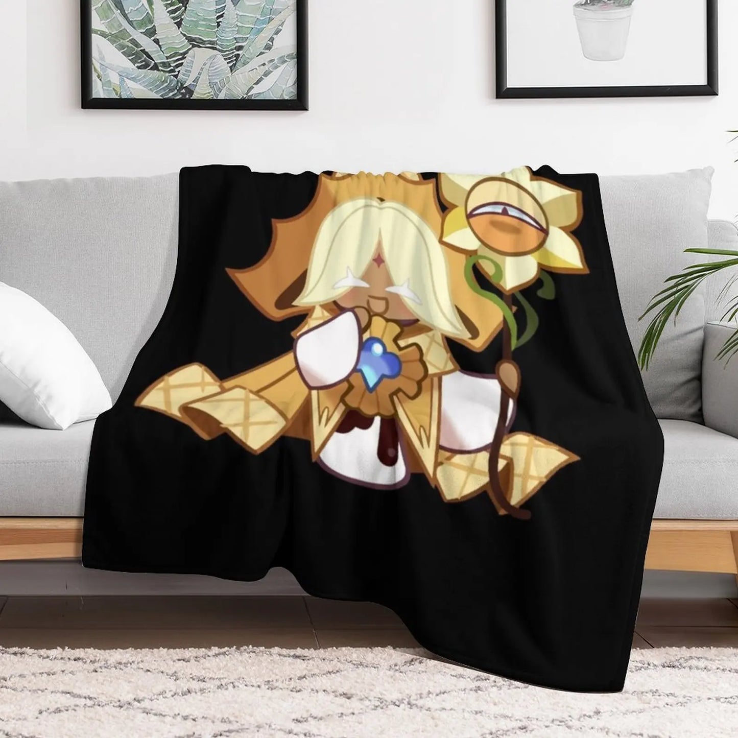 Pure Vanilla Cookie Cookie Run Kingdom Classic Throw Blanket Luxury Thicken For Sofa Thin Tourist Bed Fashionable Blankets
