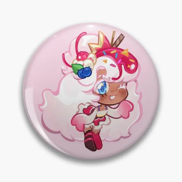 Cookie Run Parfait Cookie Soft Button Pin Lapel Pin Badge Brooch Cute Hat Collar Clothes Metal Funny Fashion Cartoon Decor