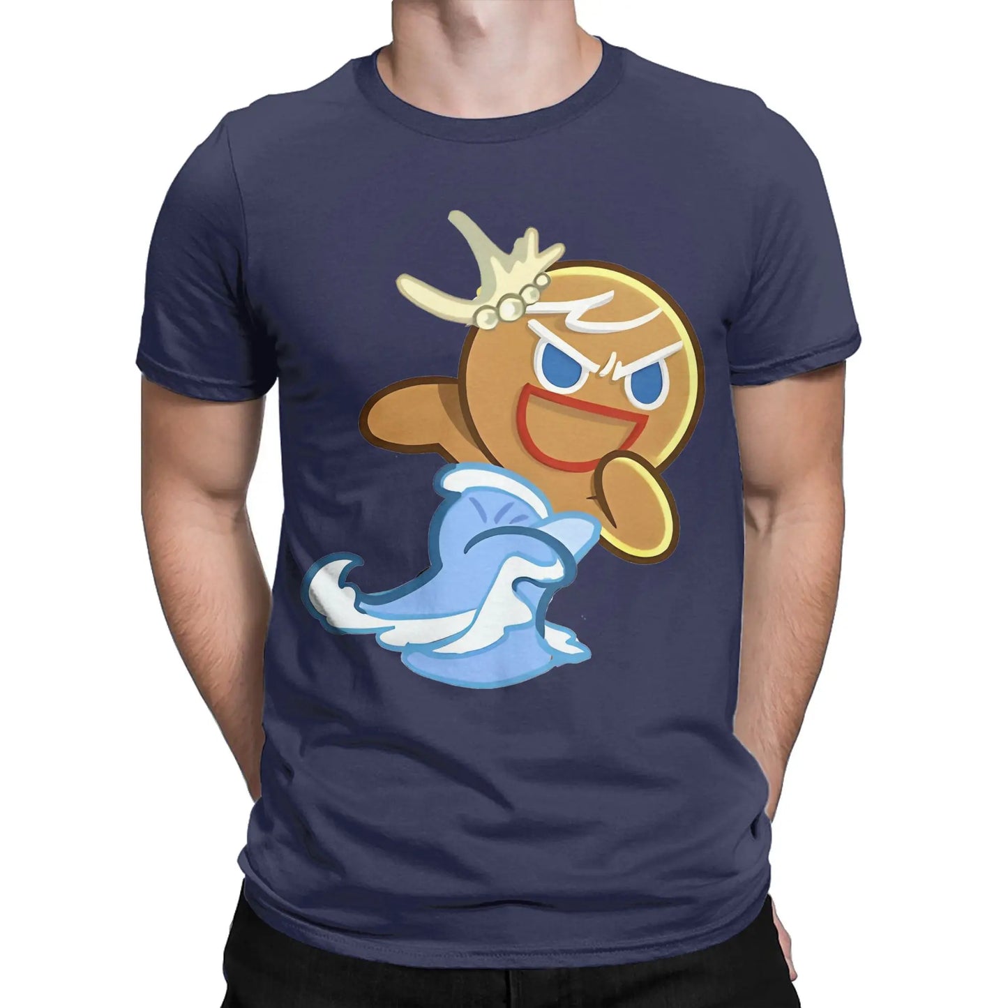 Summer Cookie Run Gingerbrave cookie run kingdom T Shirt For Unisex Cotton T-shirts Short Sleeve Clothes