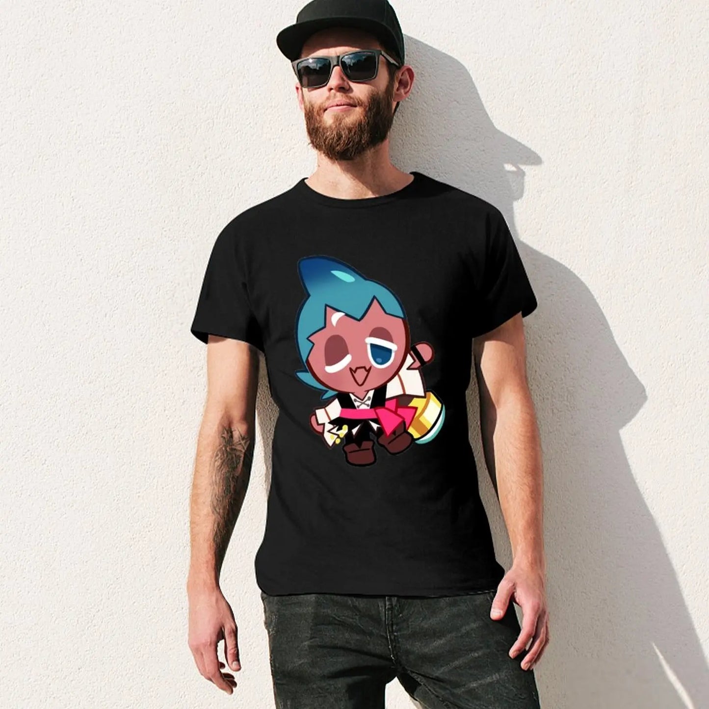 Sorbet Shark Cookie! Cookie Run Kingdom T-Shirt Blouse boys animal print oversized graphic tee shirts for men graphic tees