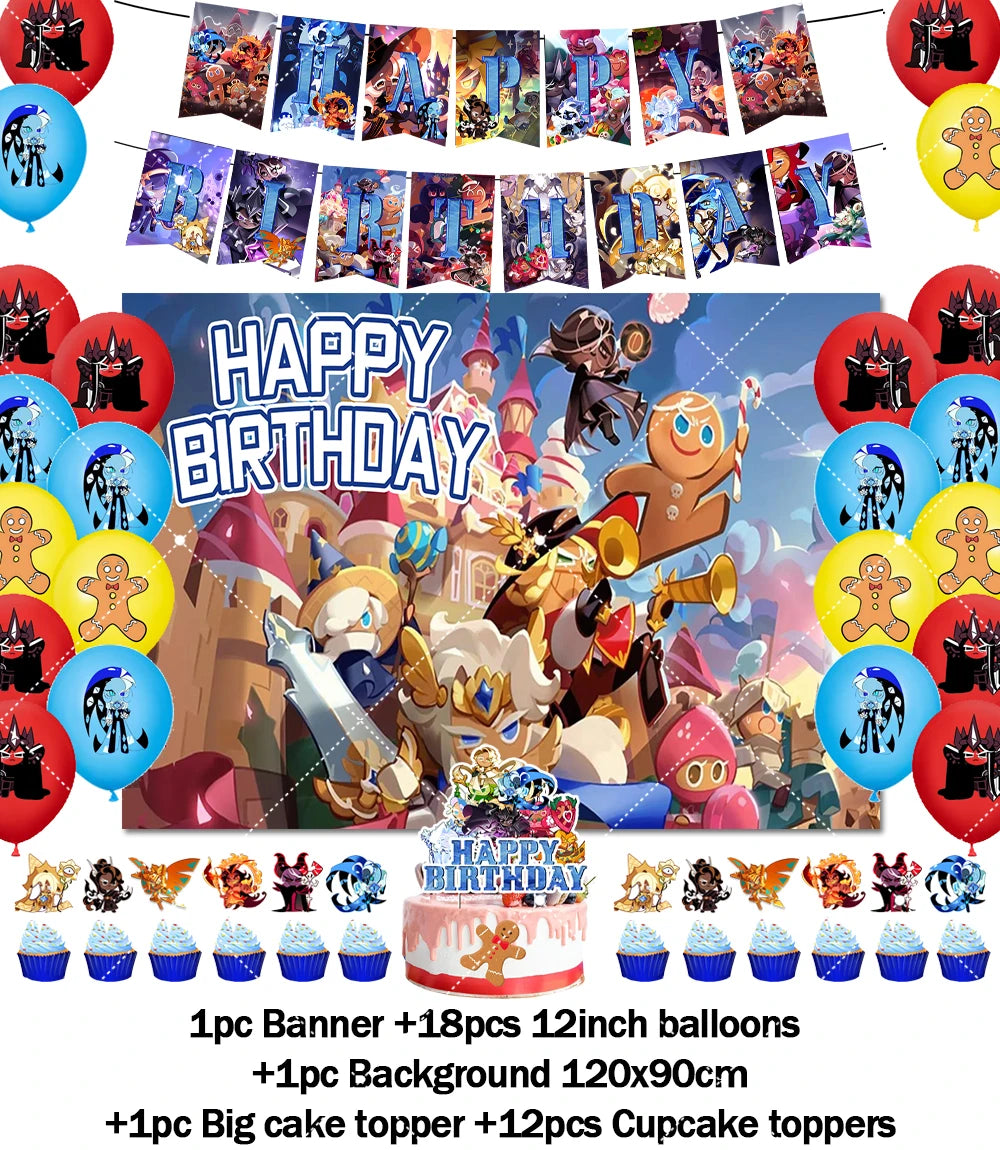 Cookie Run Kingdom Birthday Decorations