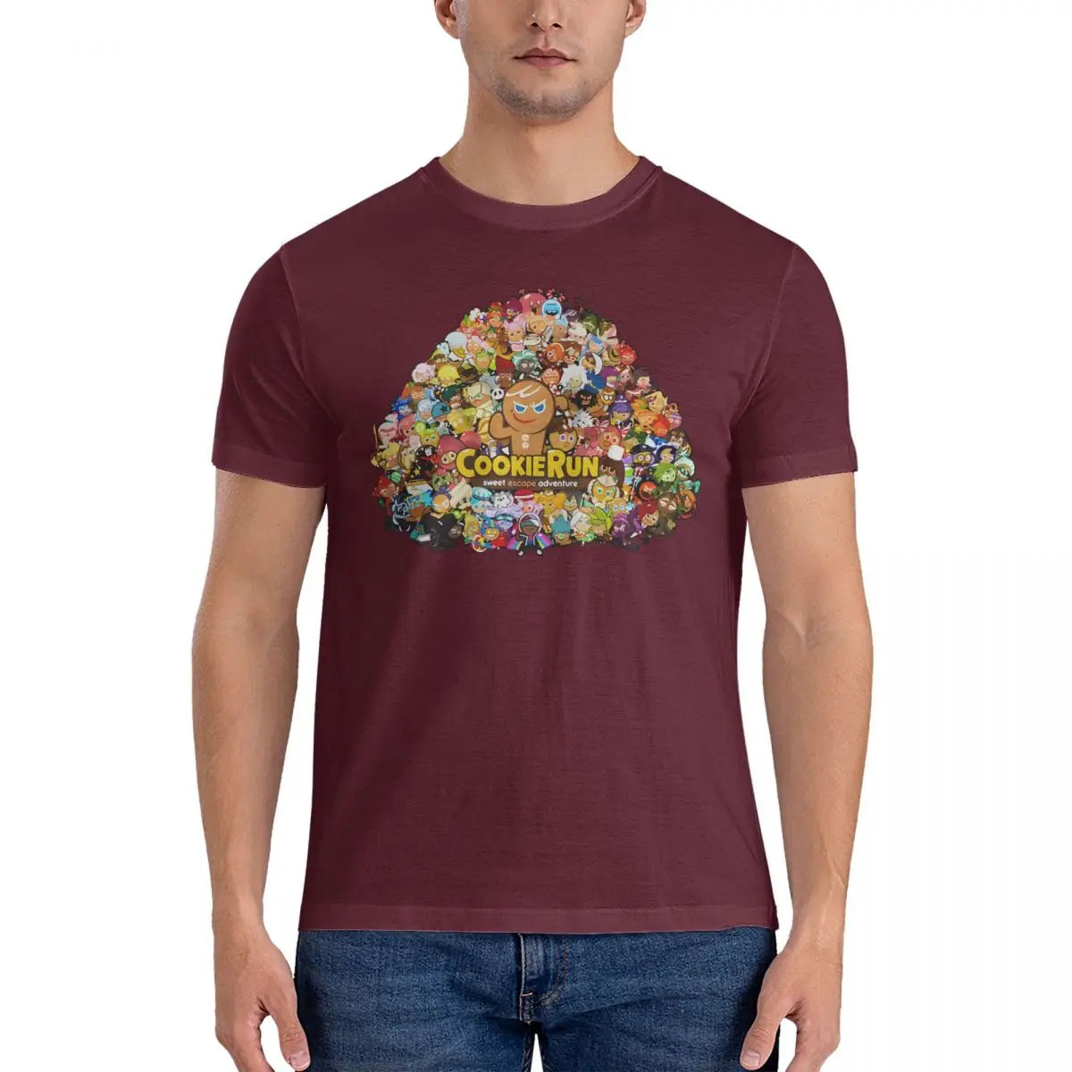 Novelty Game T-Shirts Men Round Collar Pure Cotton T Shirt Cookie Run Kingdoms Short Sleeve Tee Shirt Gift Idea Clothing