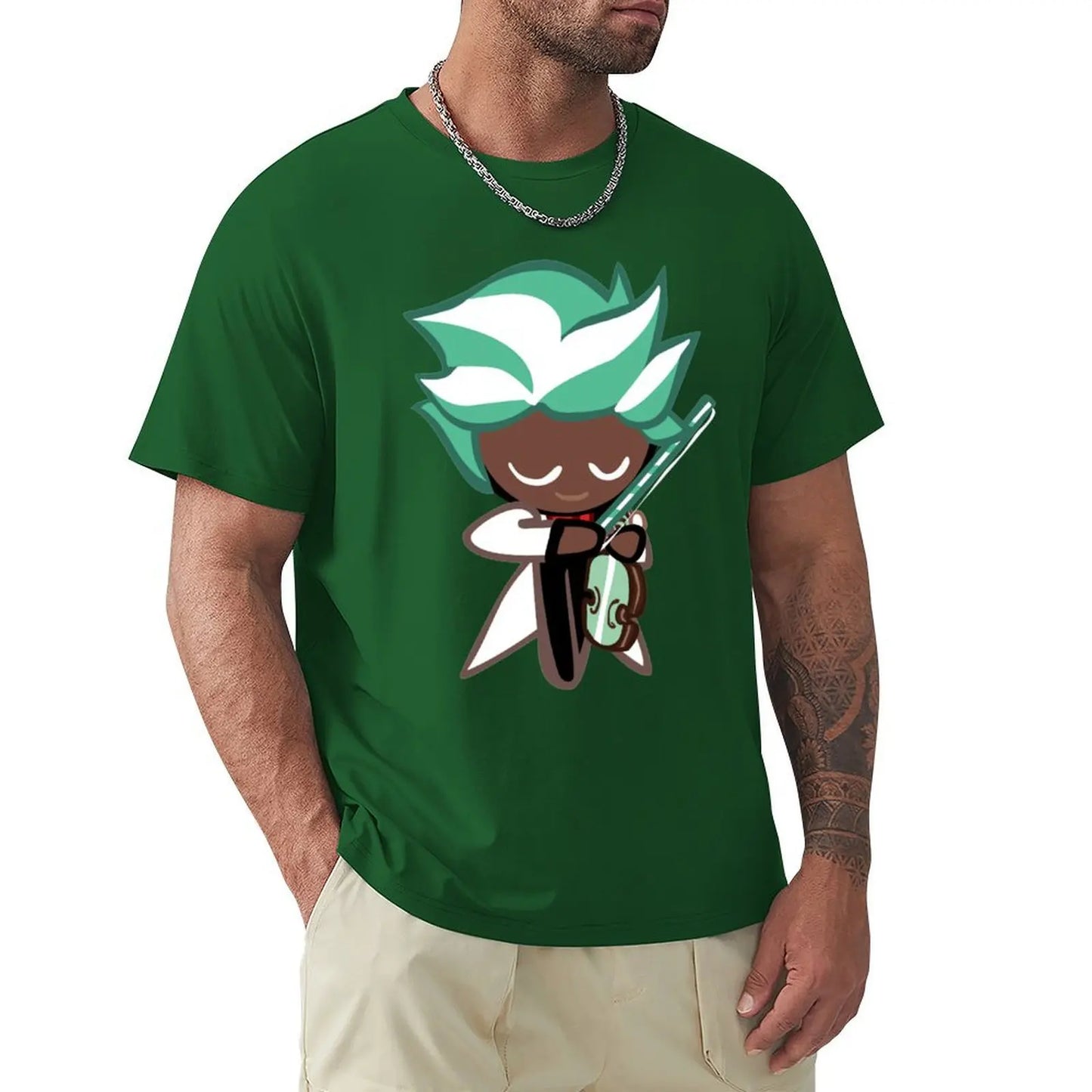 Mint Choco Cookie (Cookie Run) T-Shirt plus size clothes basketball graphic tees cheap stuff mens vintage t shirts