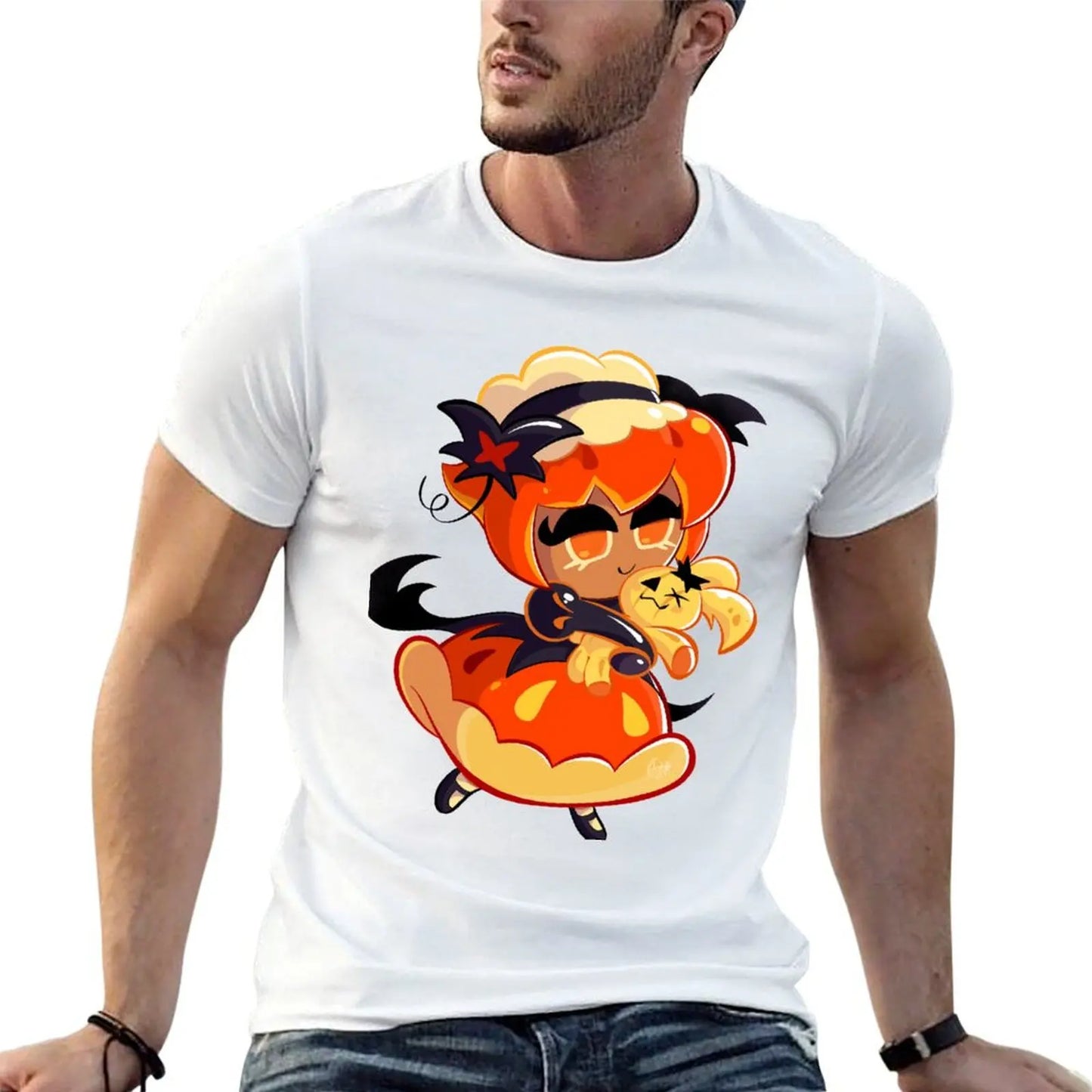 Pumpkin Pie Cookie - Cookie Run Kingdom T-Shirt blanks aesthetic clothes animal prinfor boys mens graphic t-shirts anime