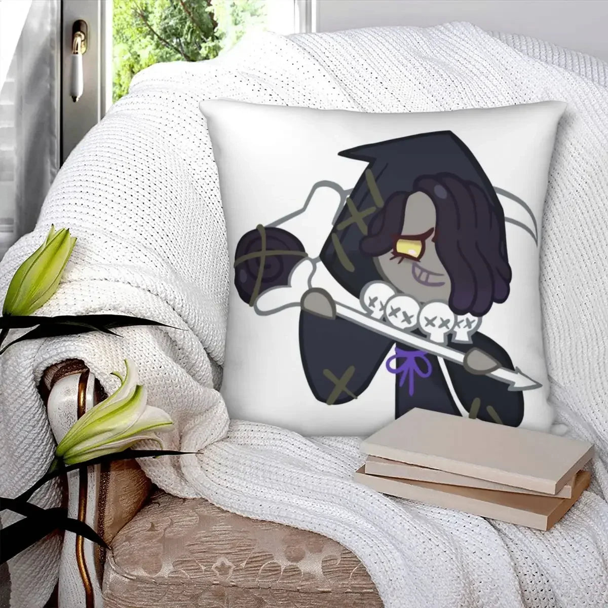 Licorice Cookie Cookie Run Kingdom Pillowcase Pattern Zip Decor Home Cushion Case 35x35cm 14x14Inch 40x40cm 16x16Inch 45x45cm