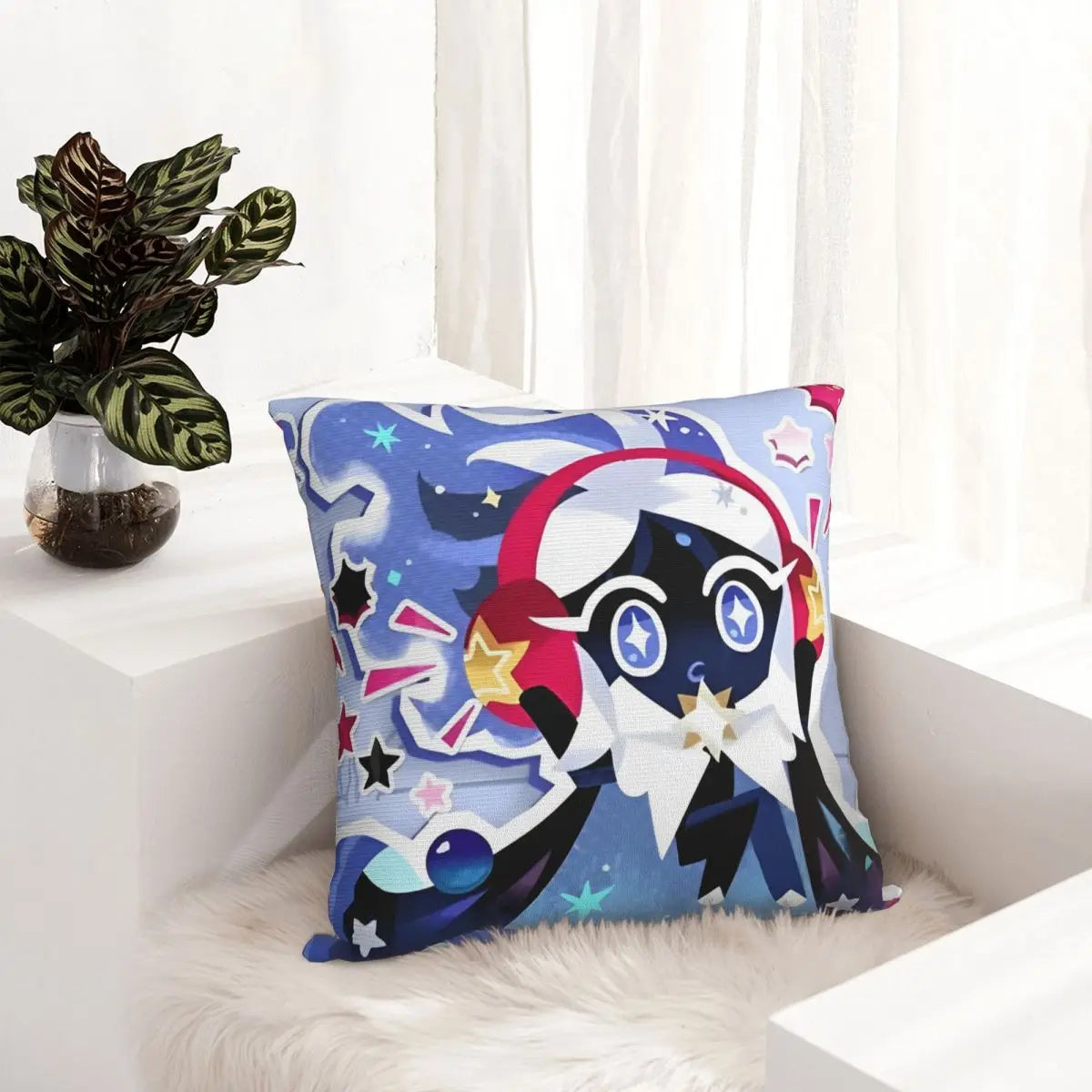 Stardust Cookie Cookie Run Kingdom Square Pillow Covers Car Cushion Cover Cute Decor Throw Pillow Case 40*40